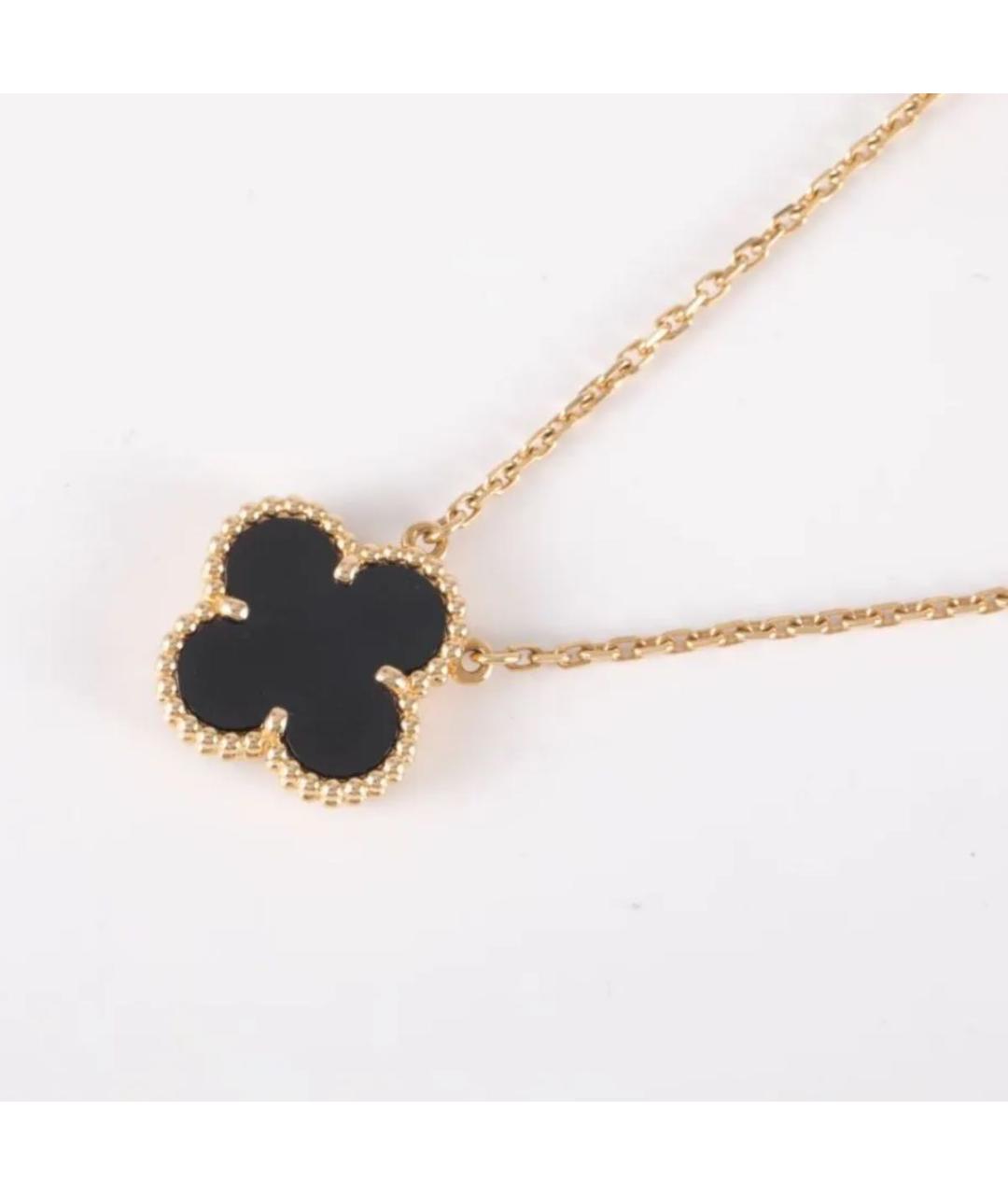 VAN CLEEF & ARPELS Черная подвеска из желтого золота, фото 3