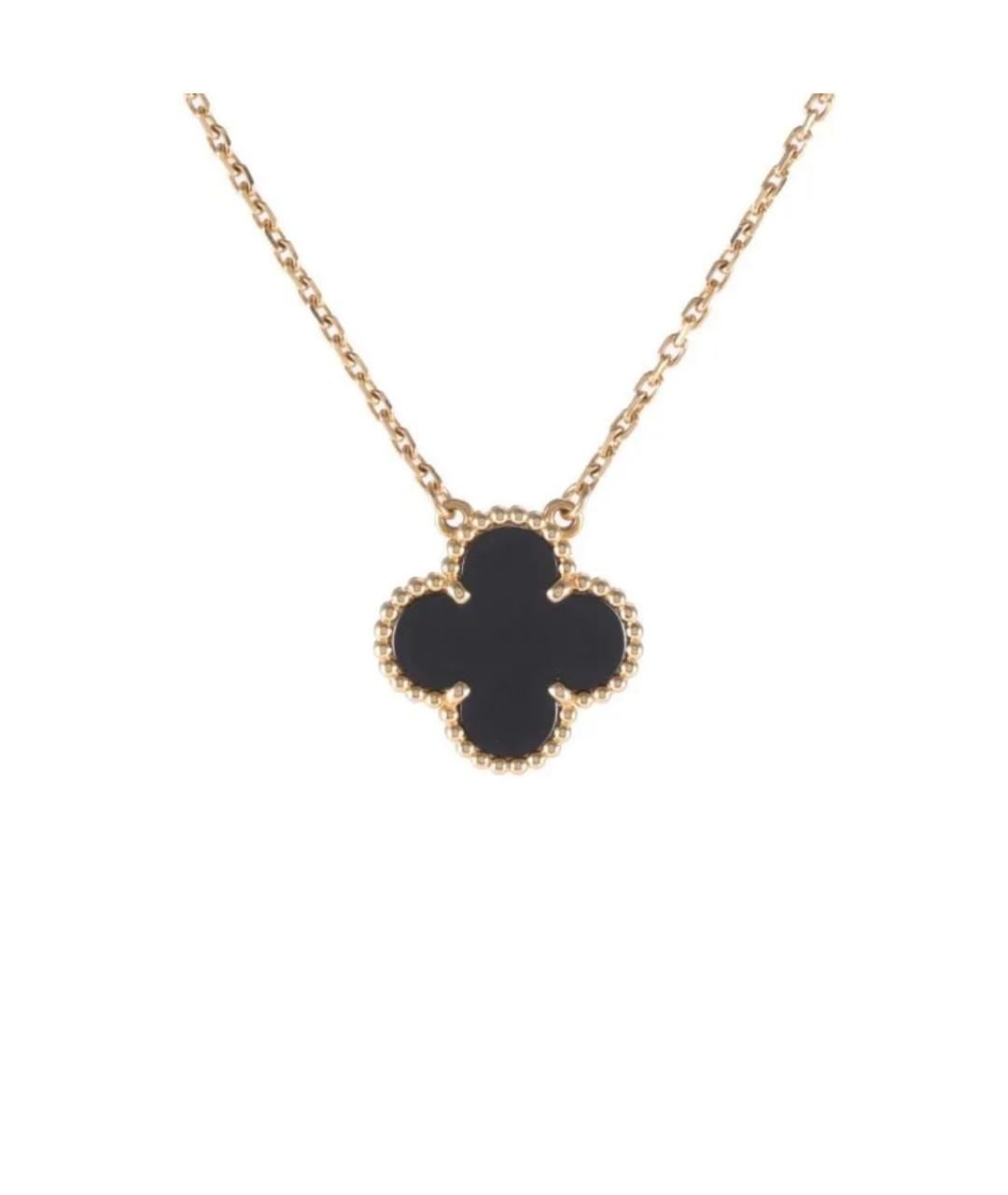 VAN CLEEF & ARPELS Черная подвеска из желтого золота, фото 1