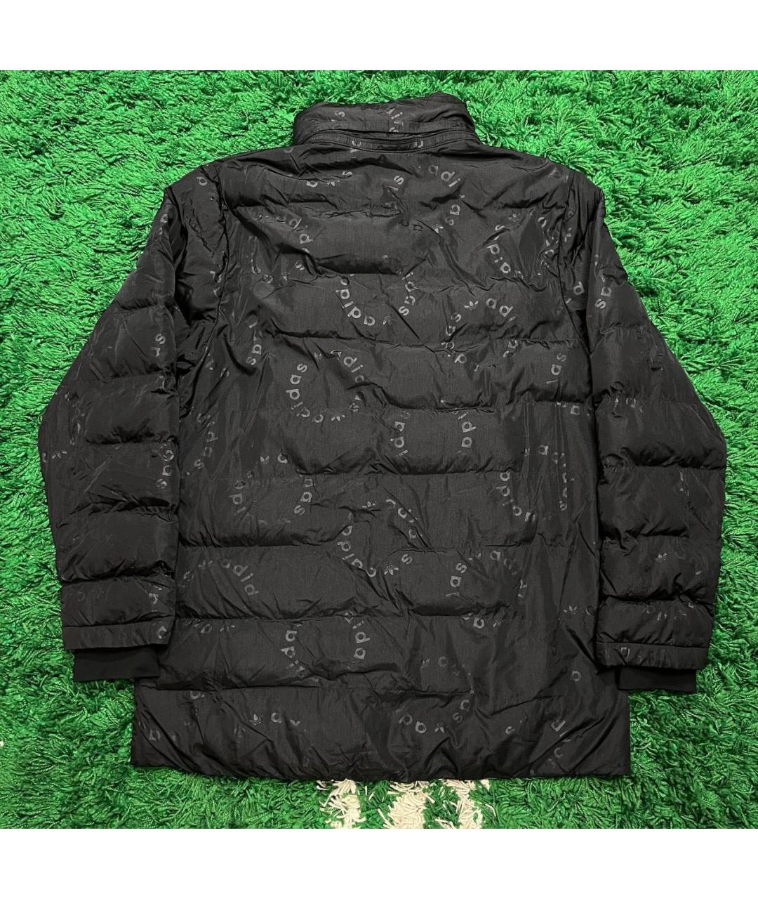 ADIDAS Черная полиэстеровая куртка, фото 2
