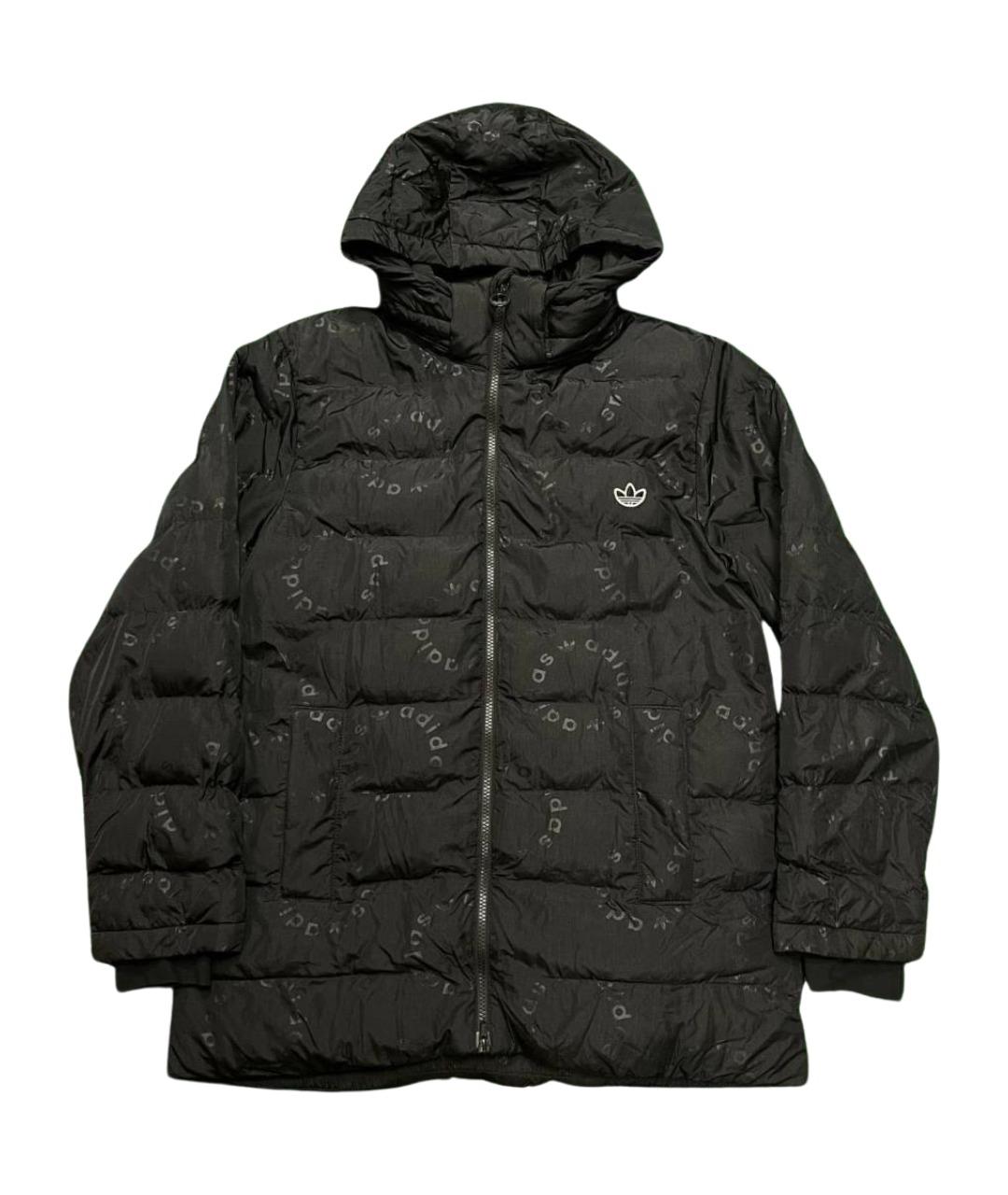 ADIDAS Черная полиэстеровая куртка, фото 1