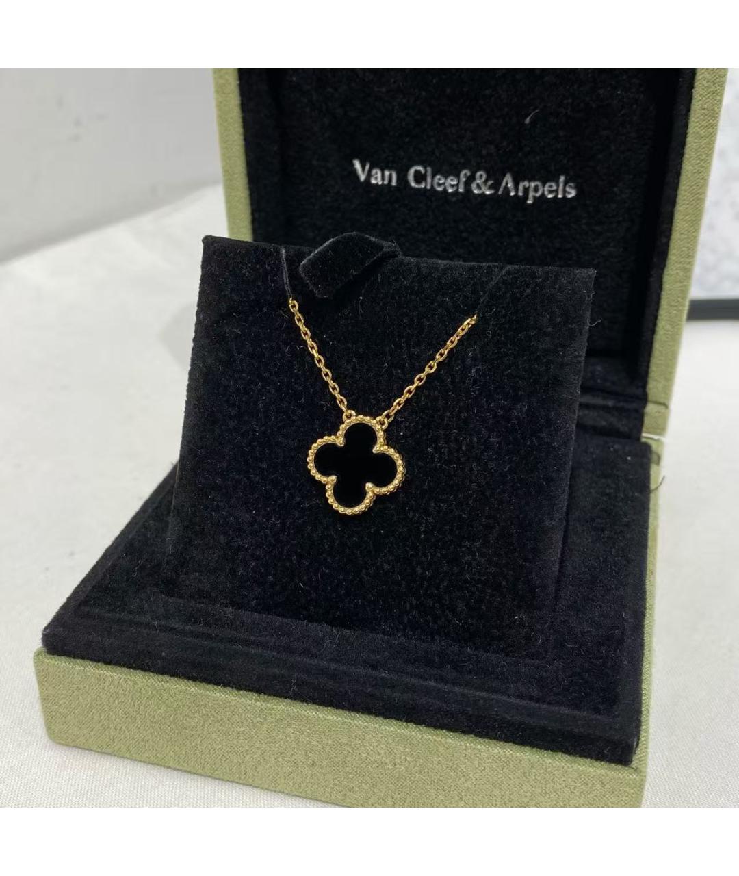VAN CLEEF & ARPELS Черное колье из желтого золота, фото 5