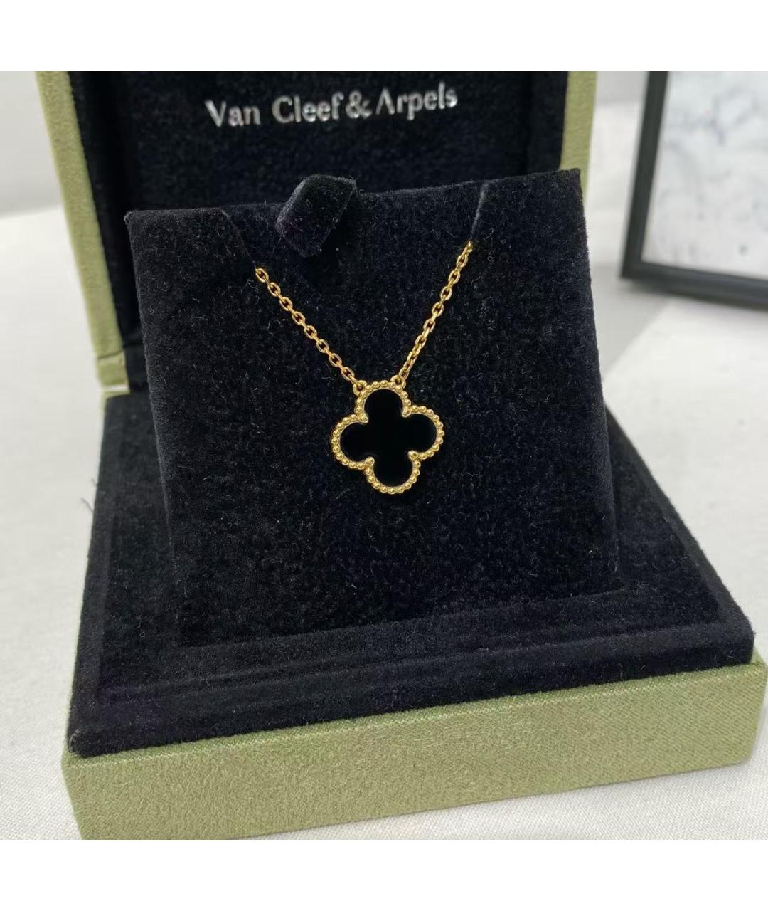 VAN CLEEF & ARPELS Черное колье из желтого золота, фото 6