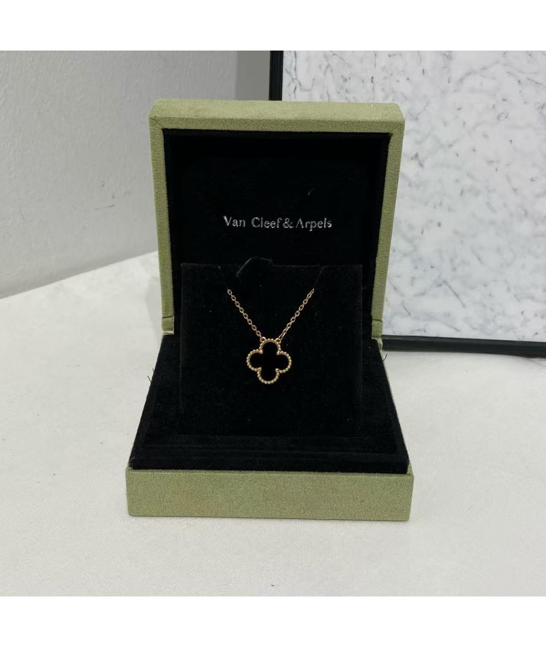 VAN CLEEF & ARPELS Черное колье из желтого золота, фото 2