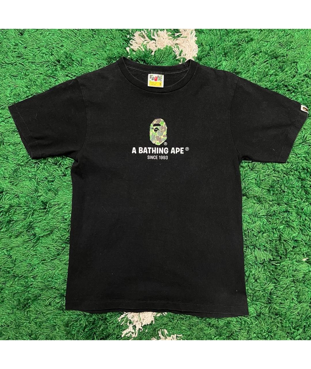 BAPE Черная хлопковая футболка, фото 5