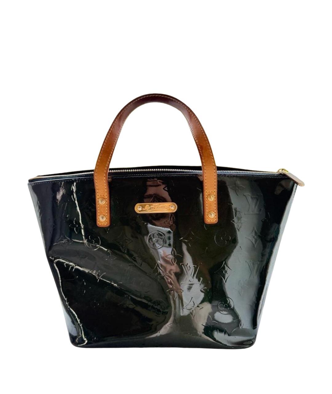 LOUIS VUITTON Зеленая кожаная сумка с короткими ручками, фото 1