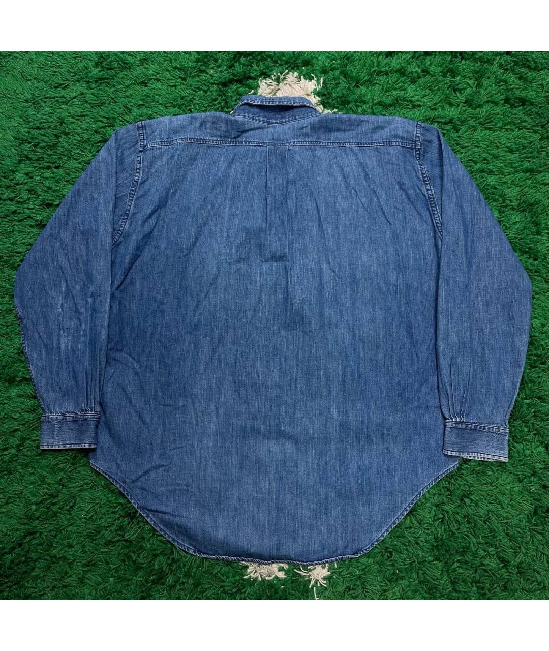 STONE ISLAND Синяя хлопковая кэжуал рубашка, фото 2