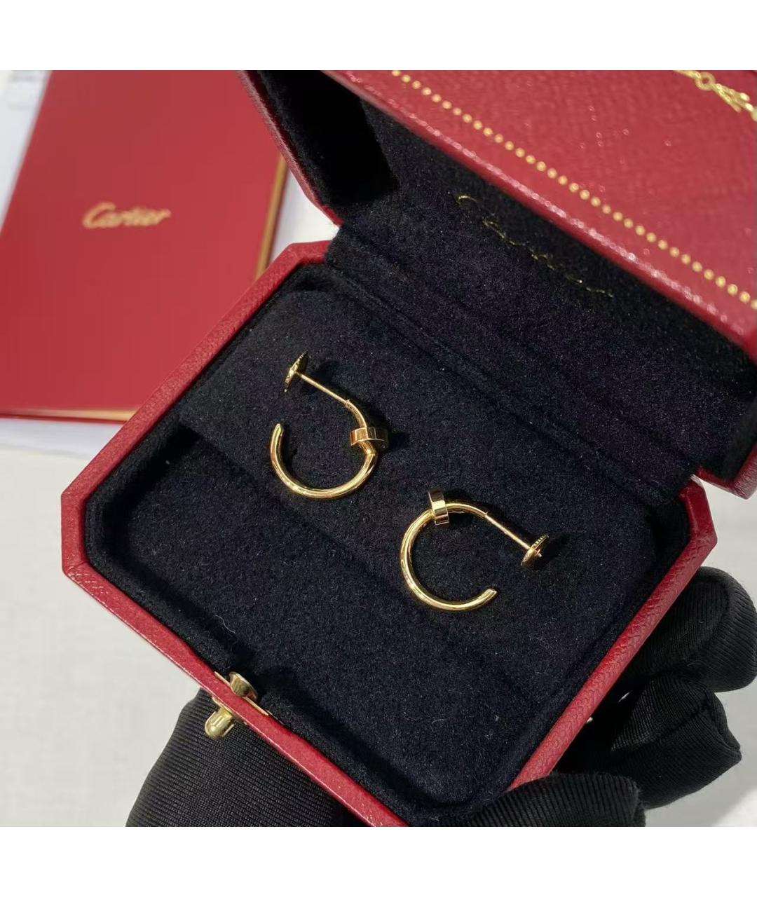 CARTIER Золотые серьги, фото 5