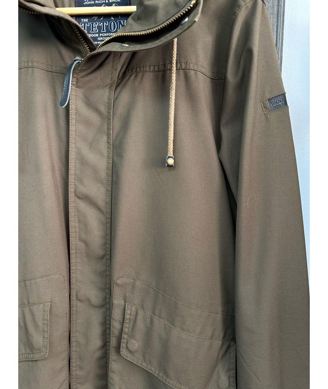 WOOLRICH Хаки полиэстеровая куртка, фото 4