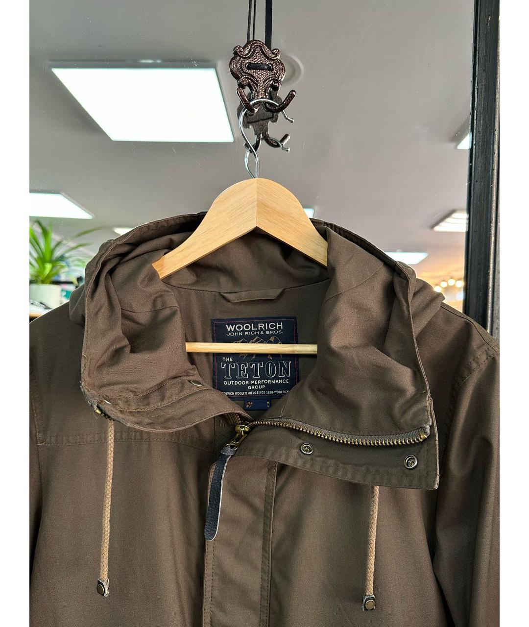 WOOLRICH Хаки полиэстеровая куртка, фото 3