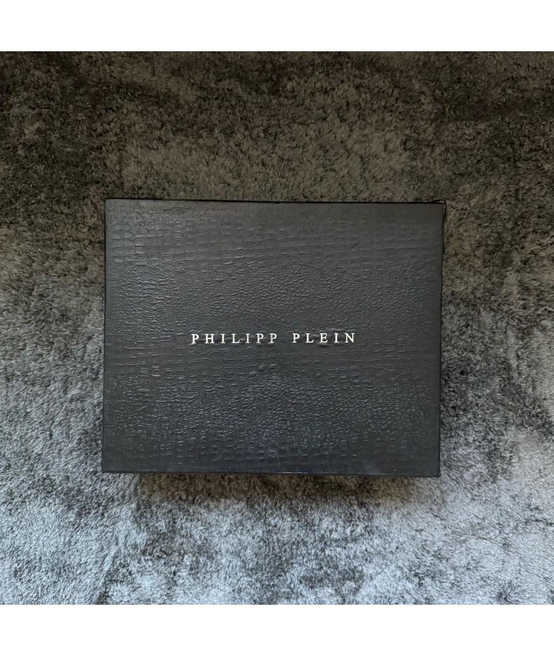 PHILIPP PLEIN Бордовые замшевые ботинки, фото 8