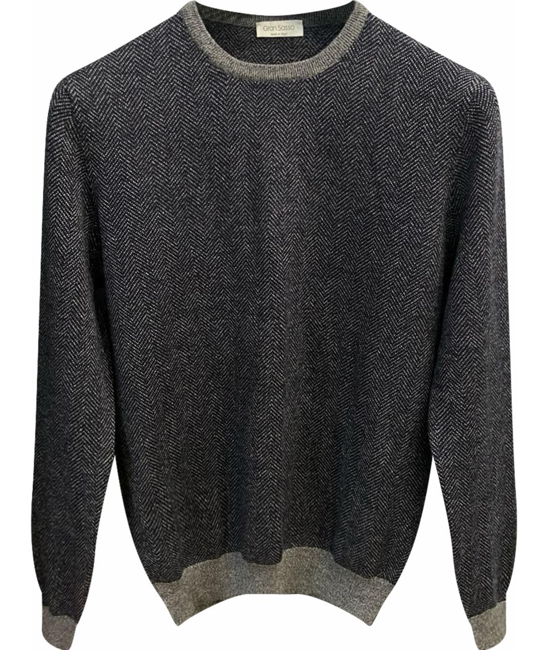 BRUNELLO CUCINELLI Антрацитовый шерстяной джемпер / свитер, фото 7