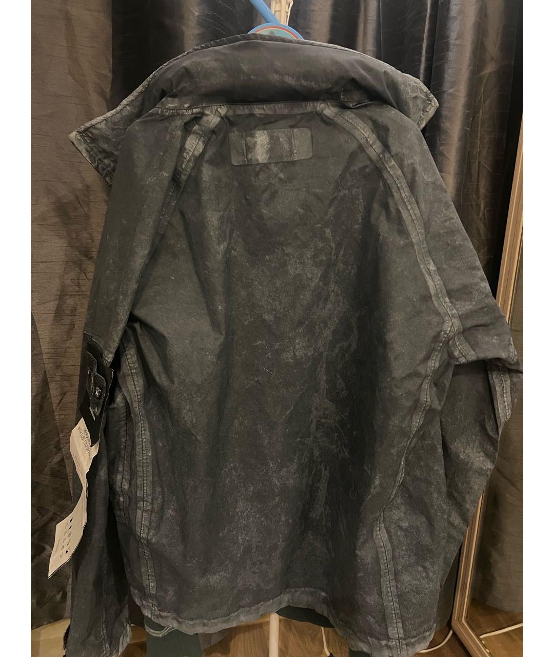 STONE ISLAND Серая полиамидовая куртка, фото 2