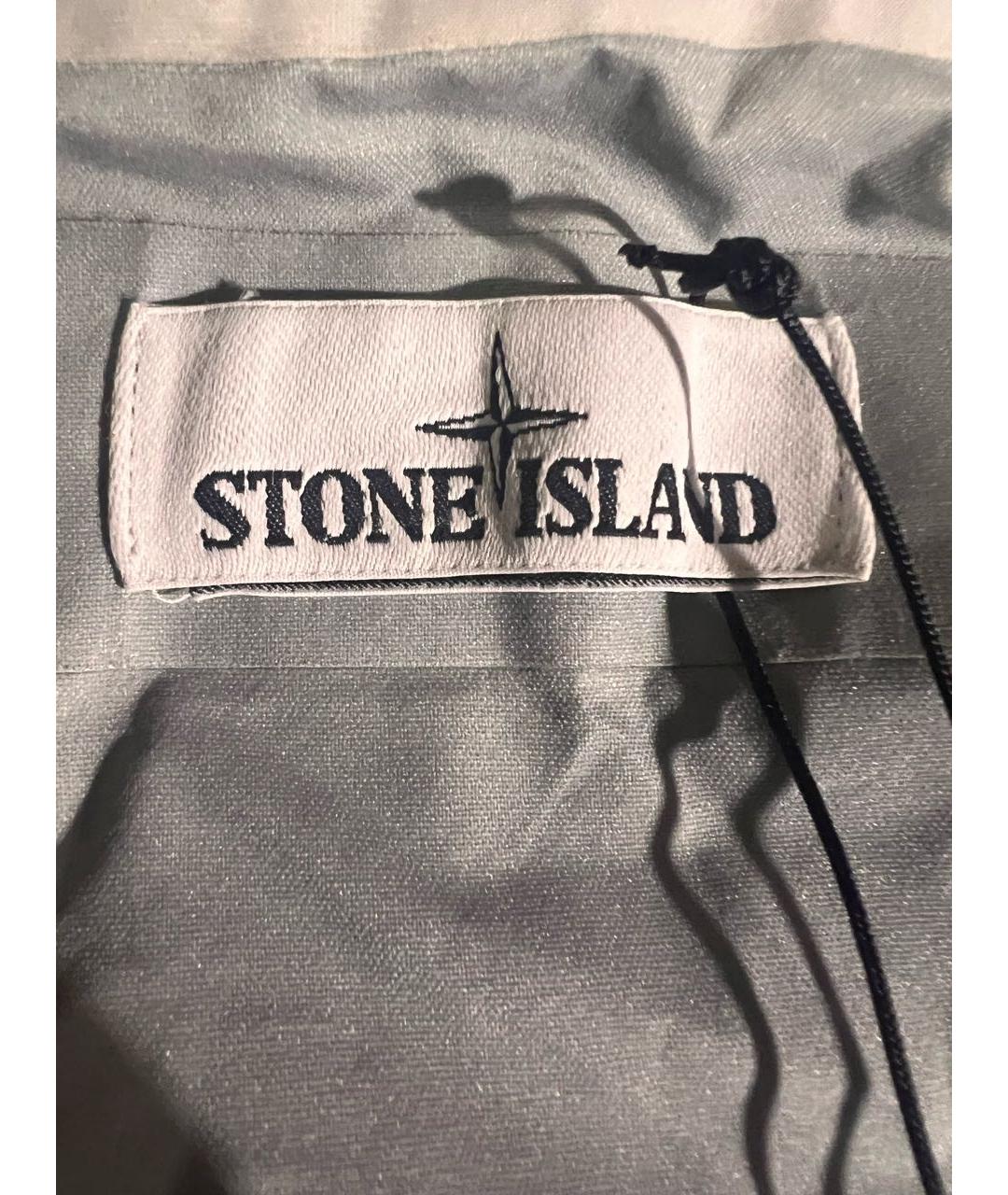 STONE ISLAND Серая полиамидовая куртка, фото 8