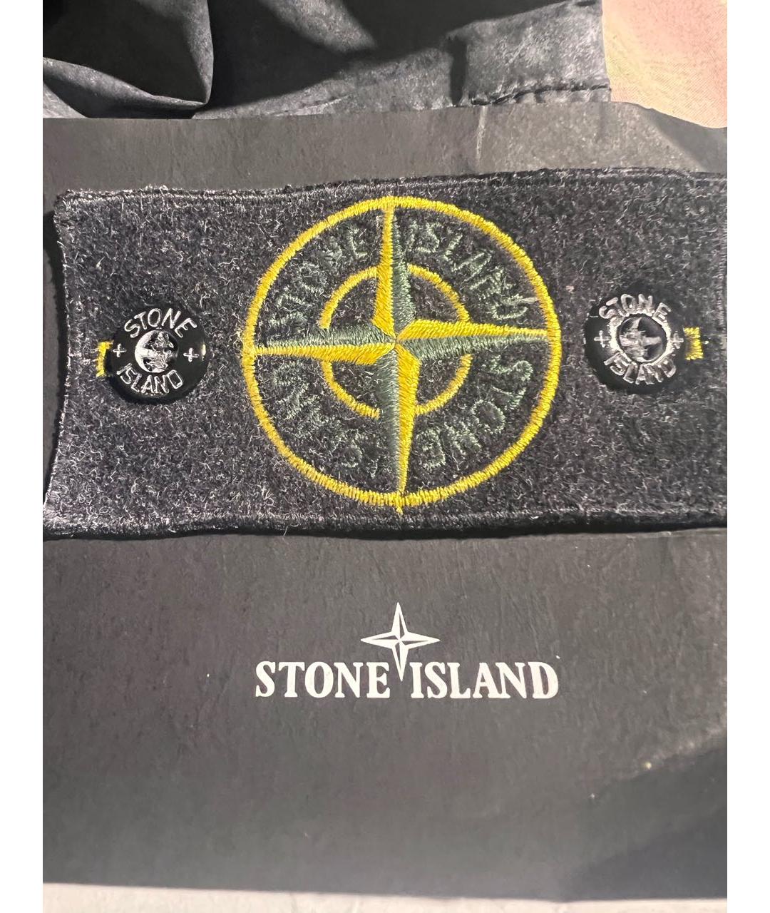 STONE ISLAND Серая полиамидовая куртка, фото 4