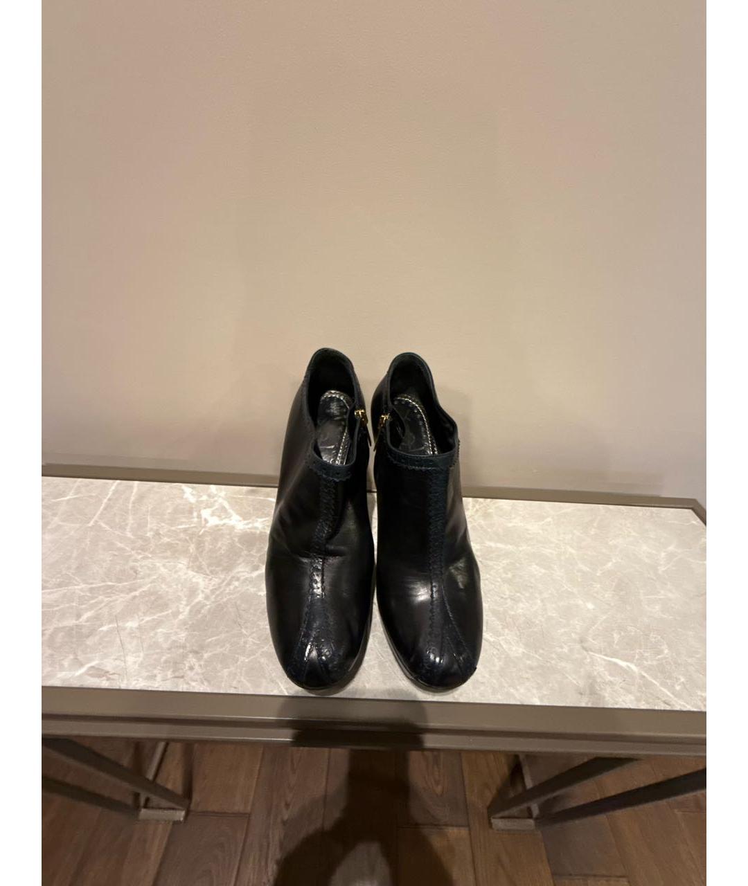 SAINT LAURENT Черные кожаные ботильоны, фото 2