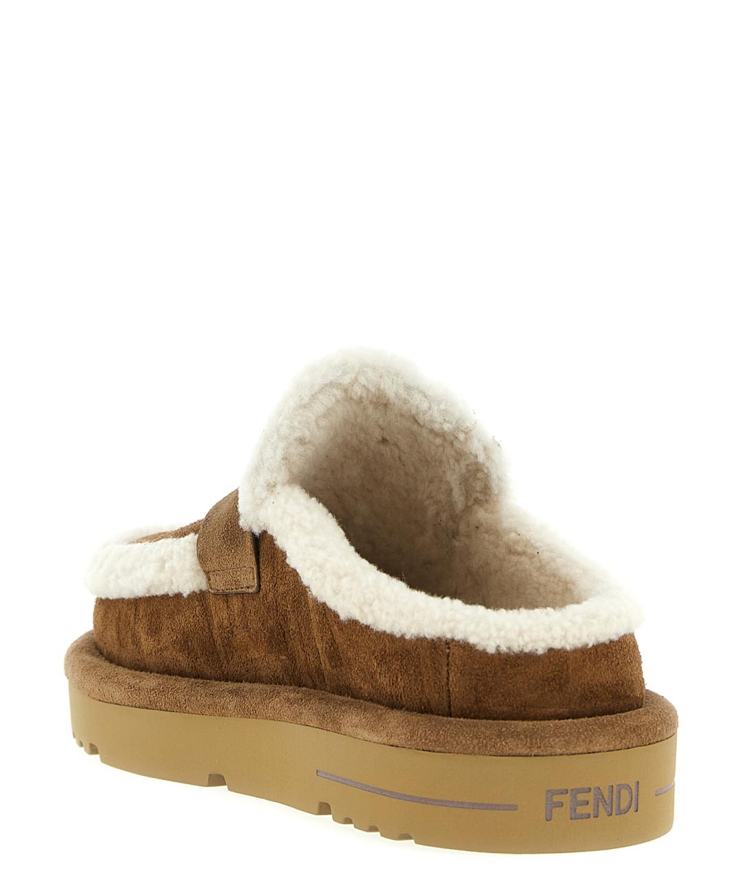 FENDI Мульти кожаные сабо, фото 3