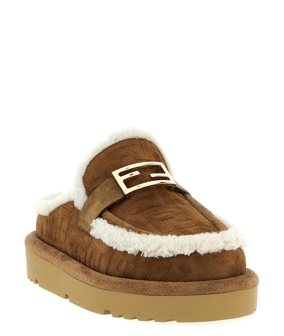 FENDI Мульти кожаные сабо, фото 2