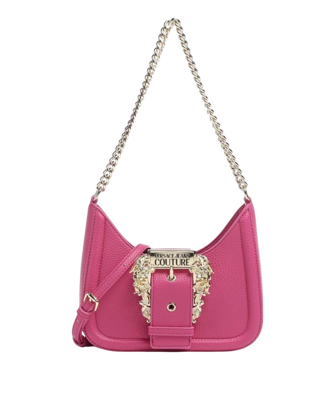 VERSACE JEANS COUTURE Фуксия сумка через плечо из искусственной кожи, фото 6