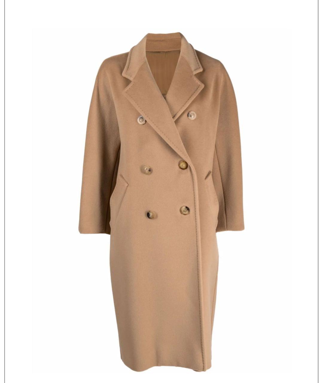 MAX MARA Горчичное шерстяное пальто, фото 8