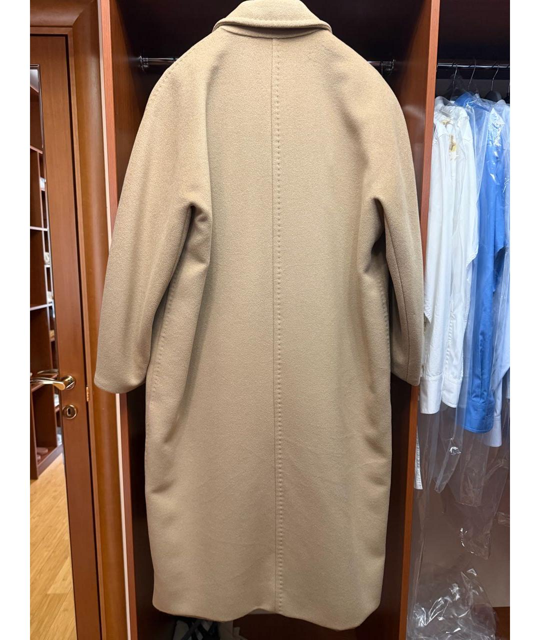 MAX MARA Горчичное шерстяное пальто, фото 4