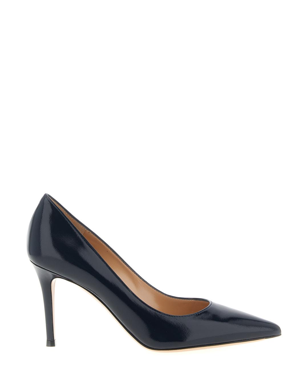 GIANVITO ROSSI Синие кожаные туфли, фото 2