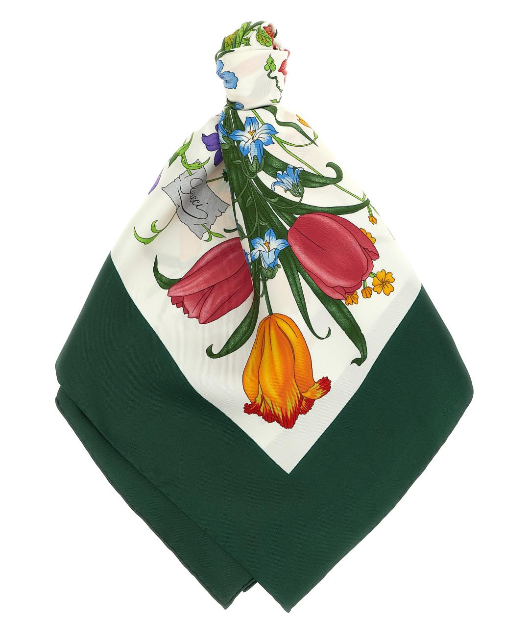 GUCCI Мульти шелковый шарф, фото 1