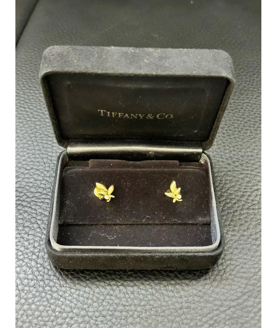 TIFFANY&CO Золотые серьги из желтого золота, фото 2