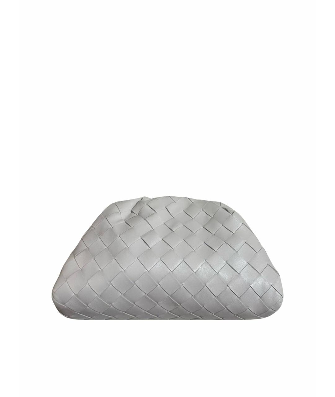 BOTTEGA VENETA Белая кожаная сумка через плечо, фото 1