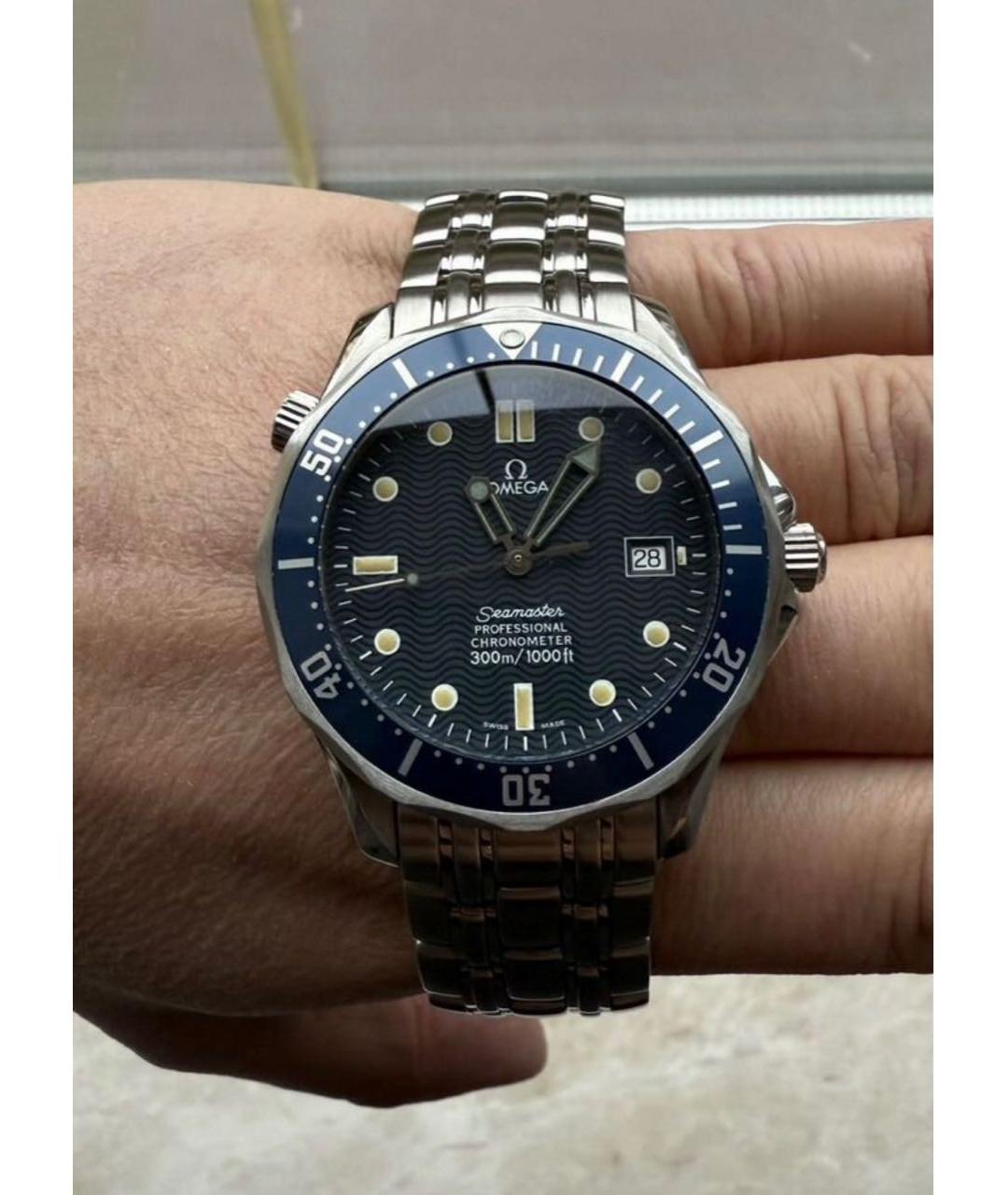 OMEGA Серебряные стальные часы, фото 8