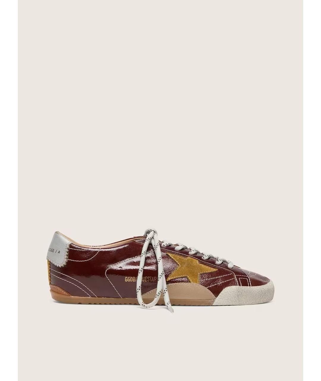 GOLDEN GOOSE DELUXE BRAND Коричневые кожаные кроссовки, фото 6