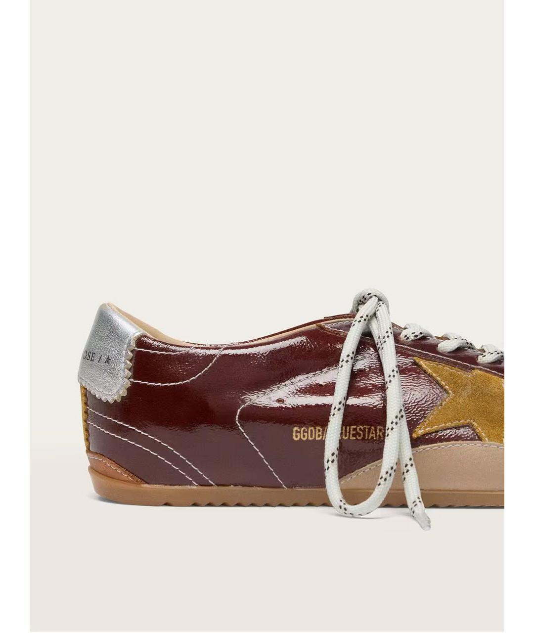 GOLDEN GOOSE DELUXE BRAND Коричневые кожаные кроссовки, фото 5