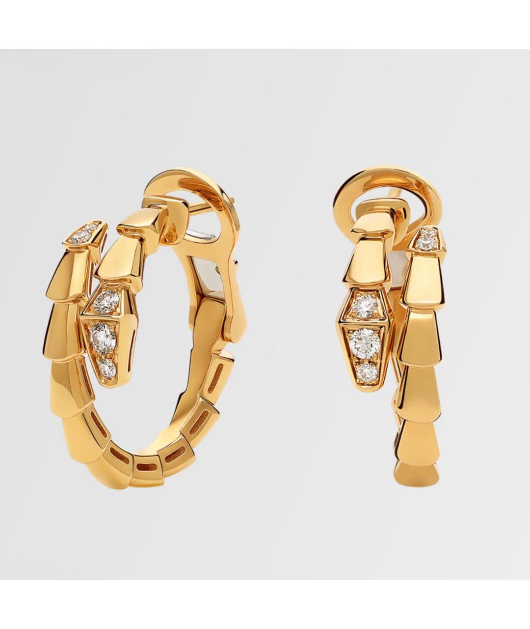 BVLGARI Золотые серьги из желтого золота, фото 4