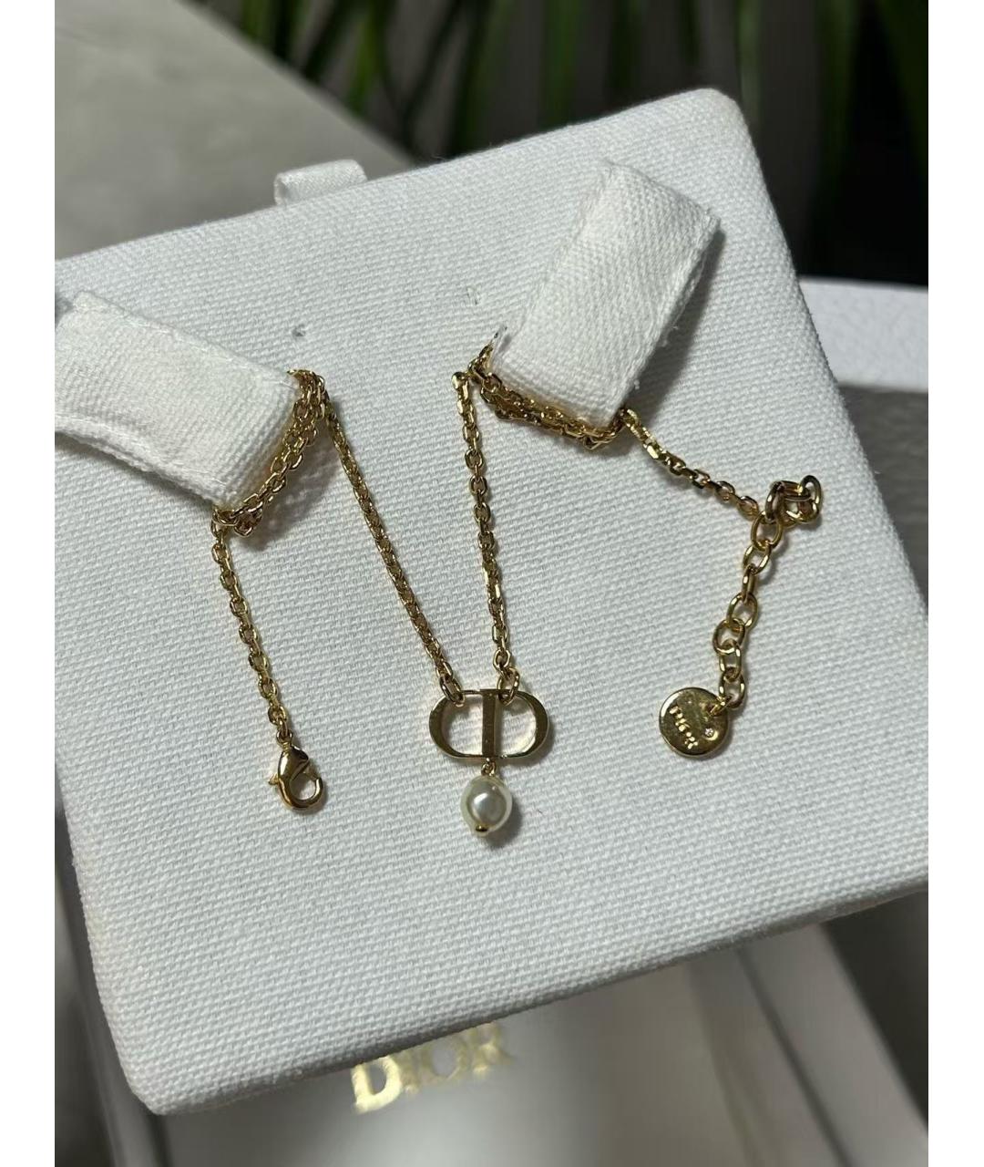 CHRISTIAN DIOR Золотая металлическая подвеска, фото 2