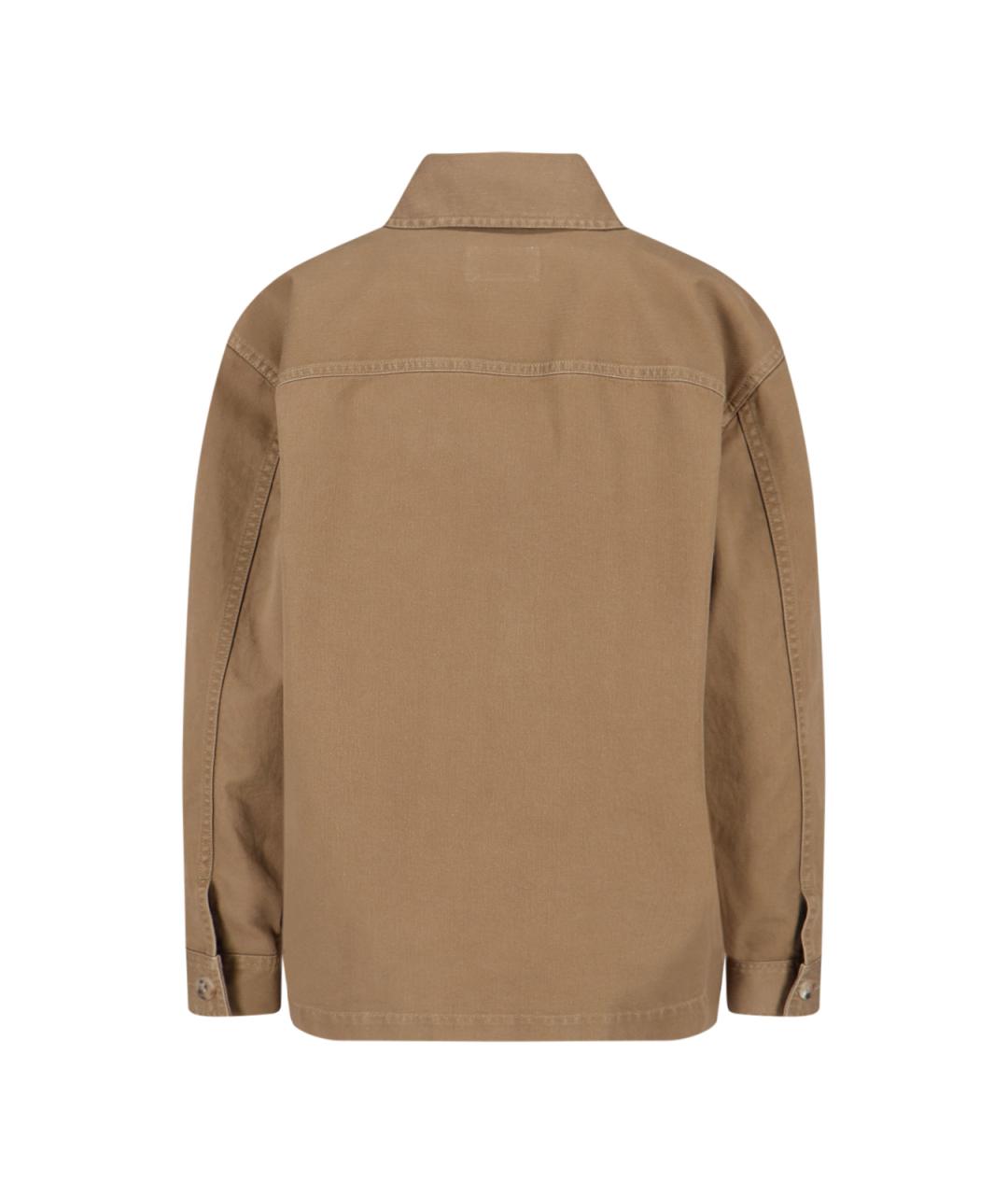 SAINT LAURENT Коричневая хлопковая рубашка, фото 2