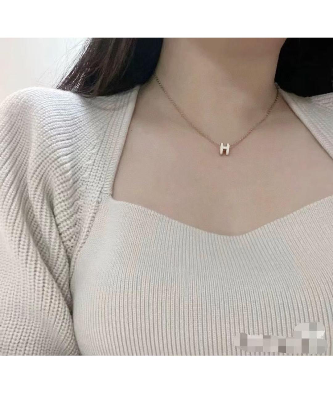 HERMES Серебряное серебряное колье, фото 4
