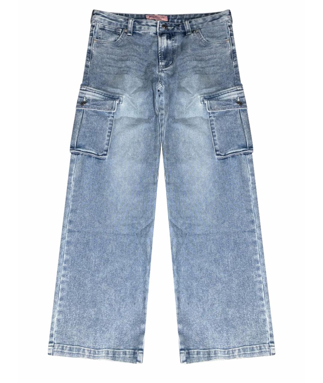 JUICY COUTURE Голубые прямые джинсы, фото 1
