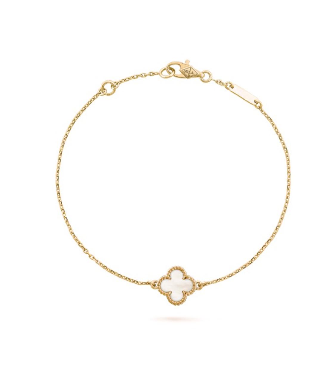 VAN CLEEF & ARPELS Белый браслет из желтого золота, фото 1