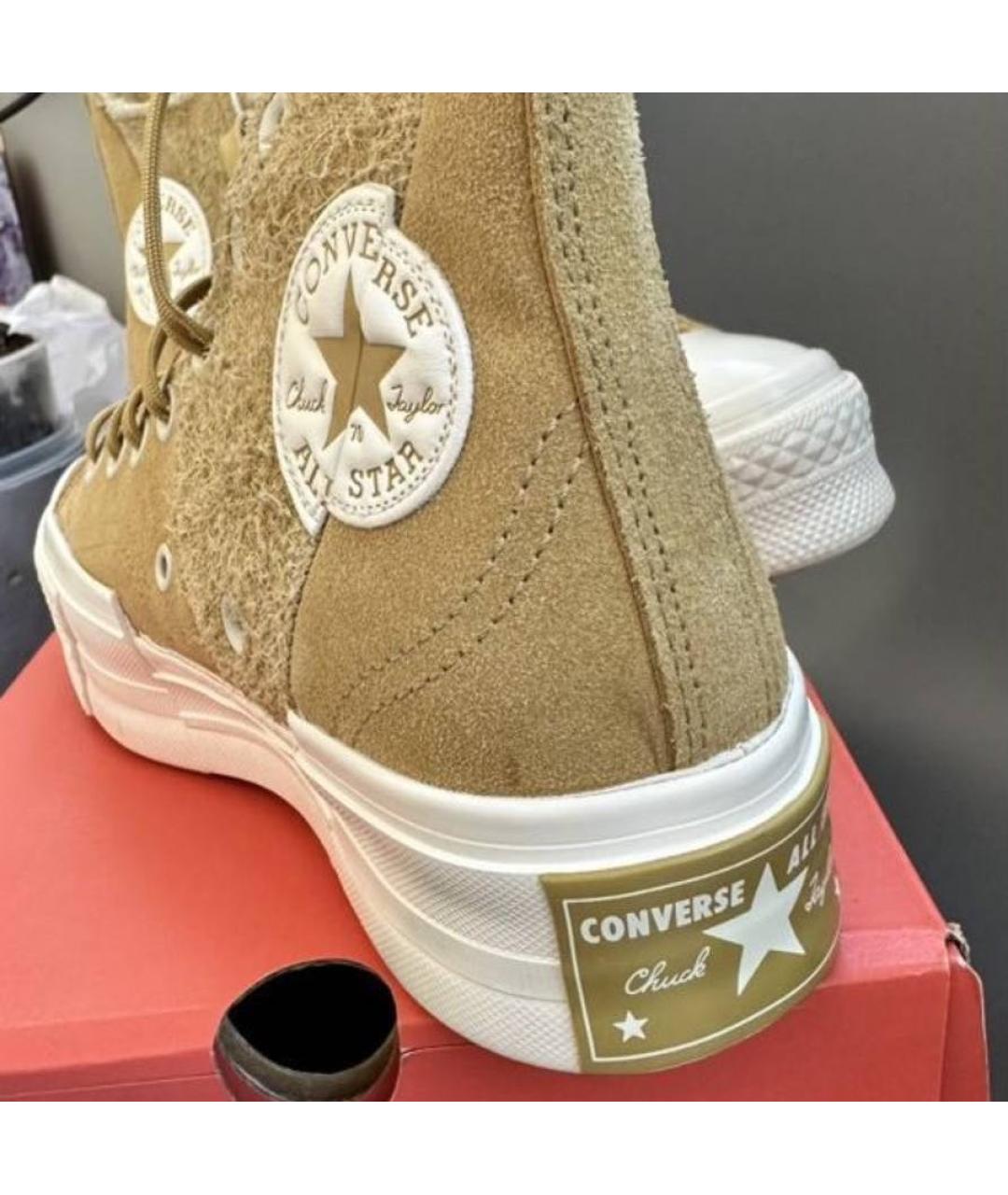 CONVERSE Горчичные замшевые кеды, фото 4