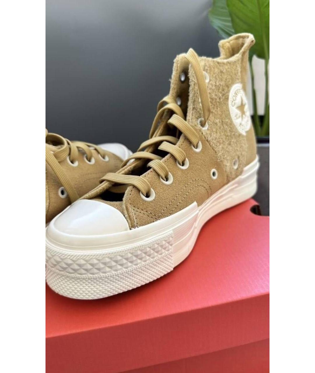 CONVERSE Горчичные замшевые кеды, фото 3