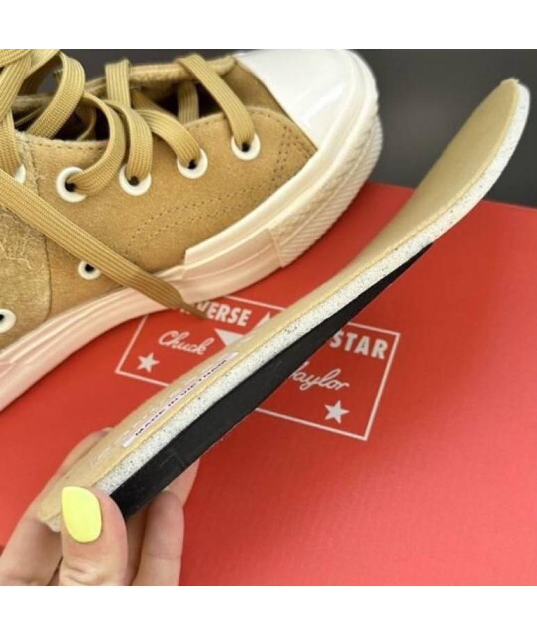 CONVERSE Горчичные замшевые кеды, фото 7