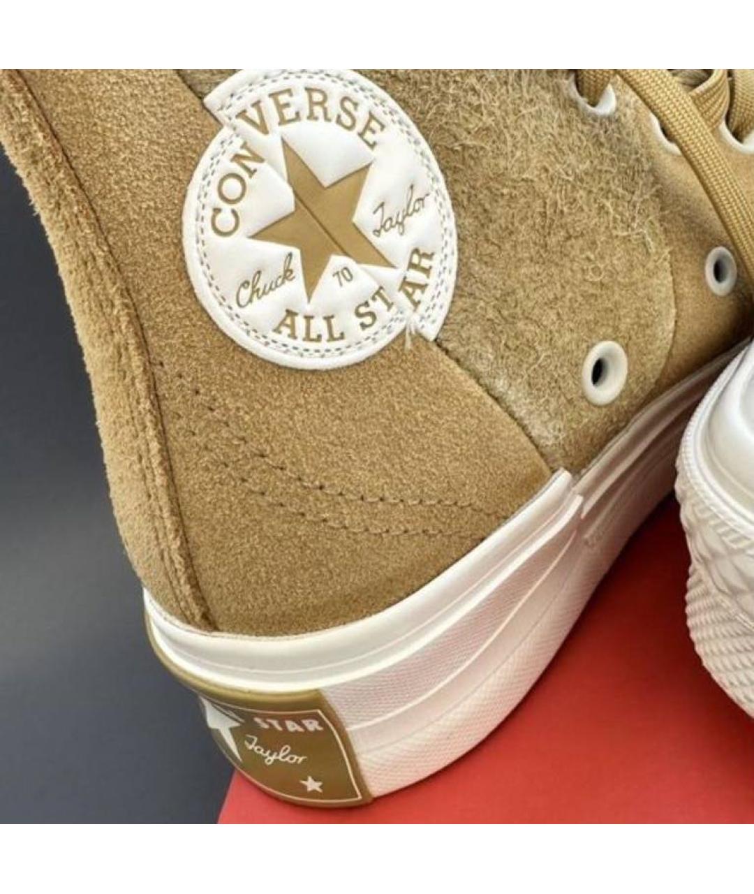 CONVERSE Горчичные замшевые кеды, фото 5