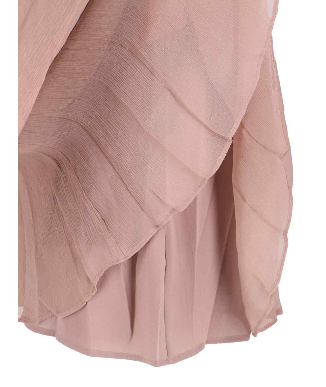 STAUD Бежевое вискозное вечернее платье, фото 4