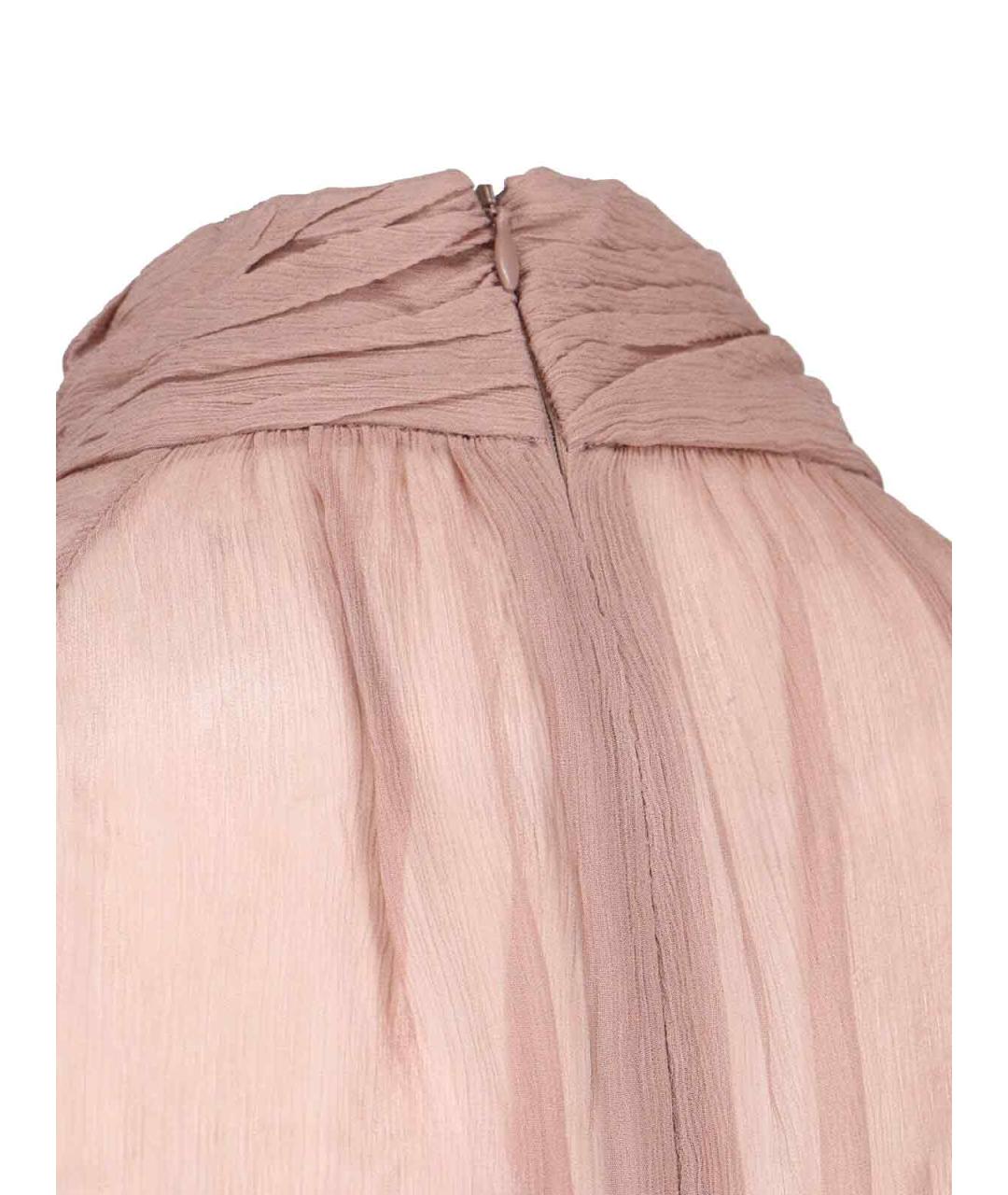 STAUD Бежевое вискозное вечернее платье, фото 5