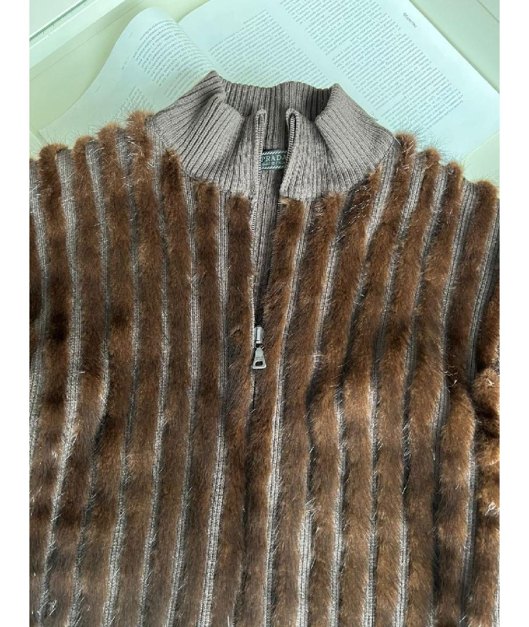 PRADA Коричневая хлопковая куртка, фото 3