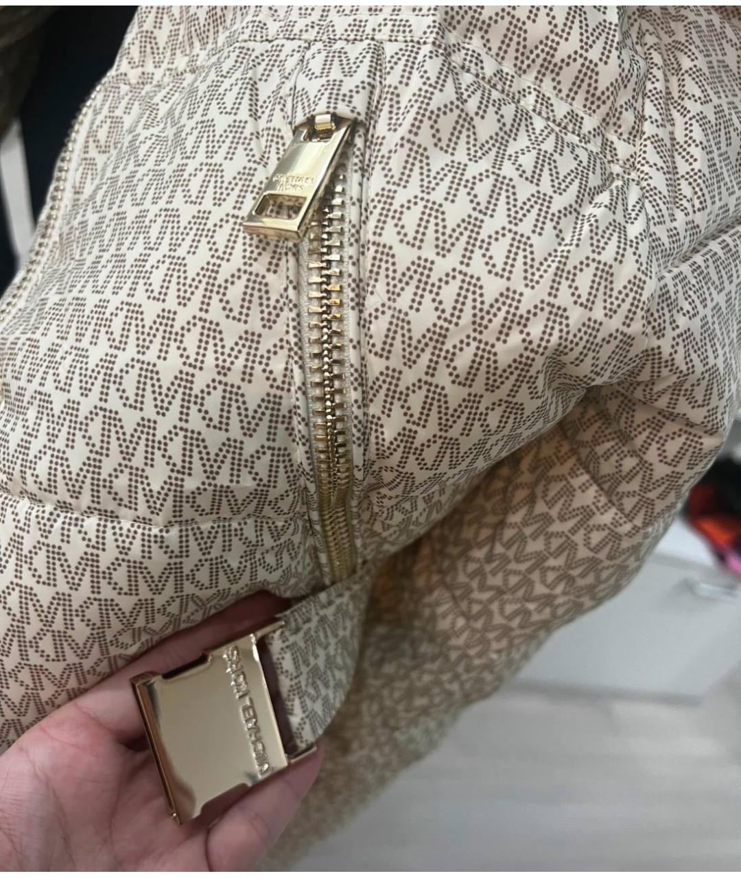 MICHAEL KORS Бежевая полиэстеровая куртка, фото 5