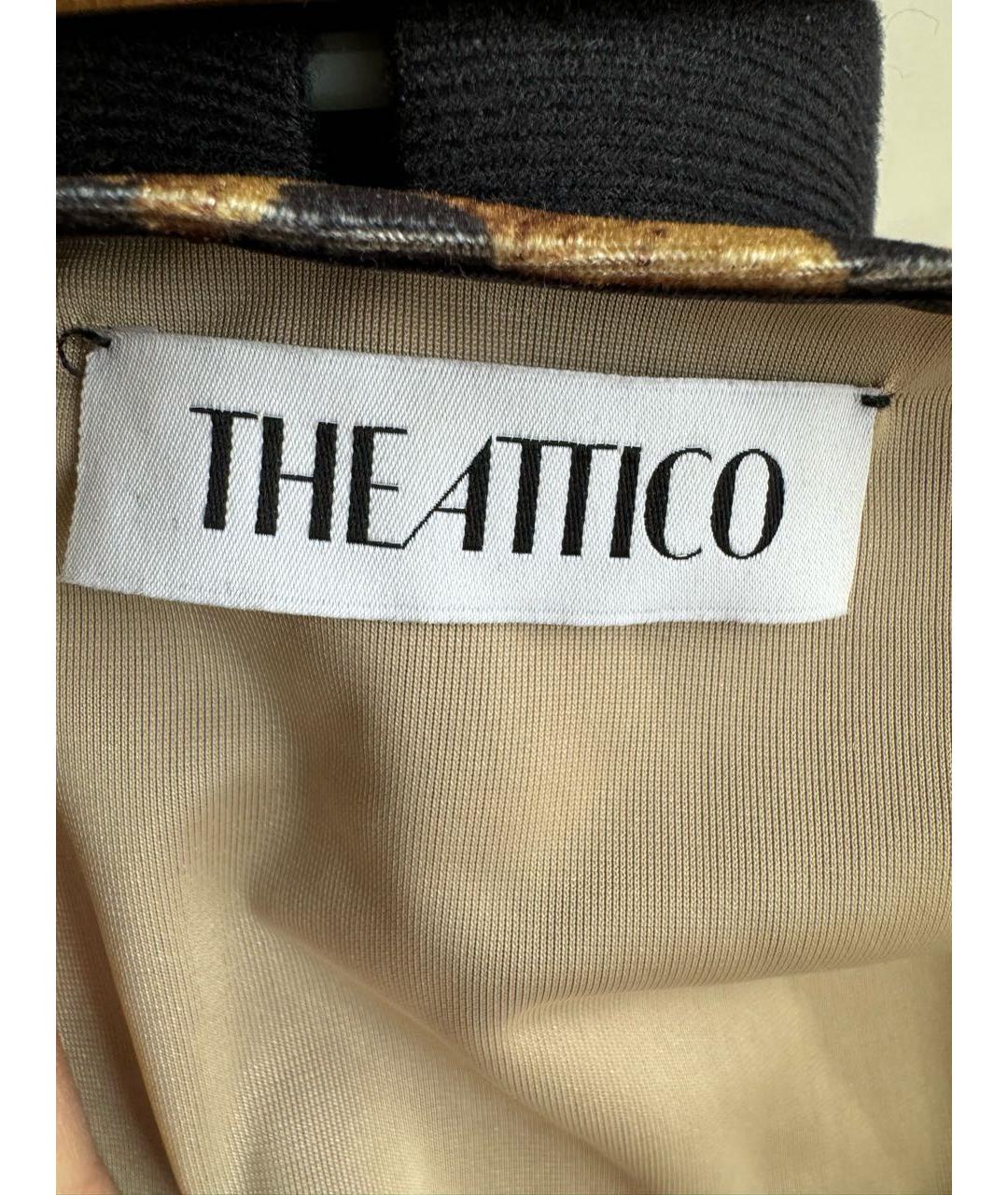 THE ATTICO Мульти полиэстеровое коктейльное платье, фото 4