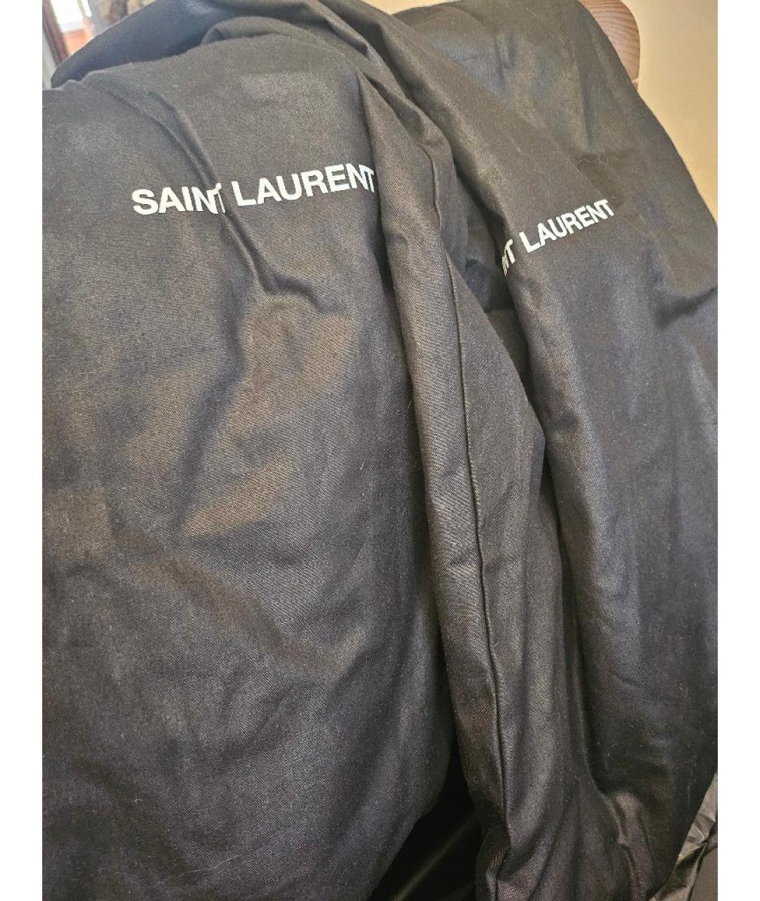 SAINT LAURENT Черные ботильоны из лакированной кожи, фото 6