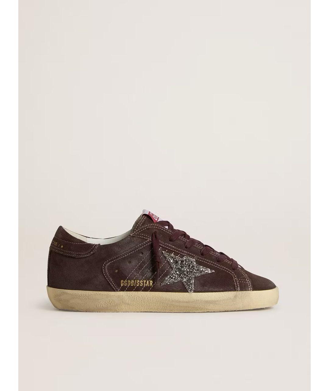 GOLDEN GOOSE DELUXE BRAND Темно-синие кожаные кроссовки, фото 5