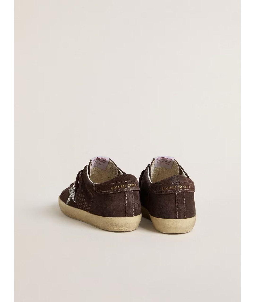 GOLDEN GOOSE DELUXE BRAND Темно-синие кожаные кроссовки, фото 4