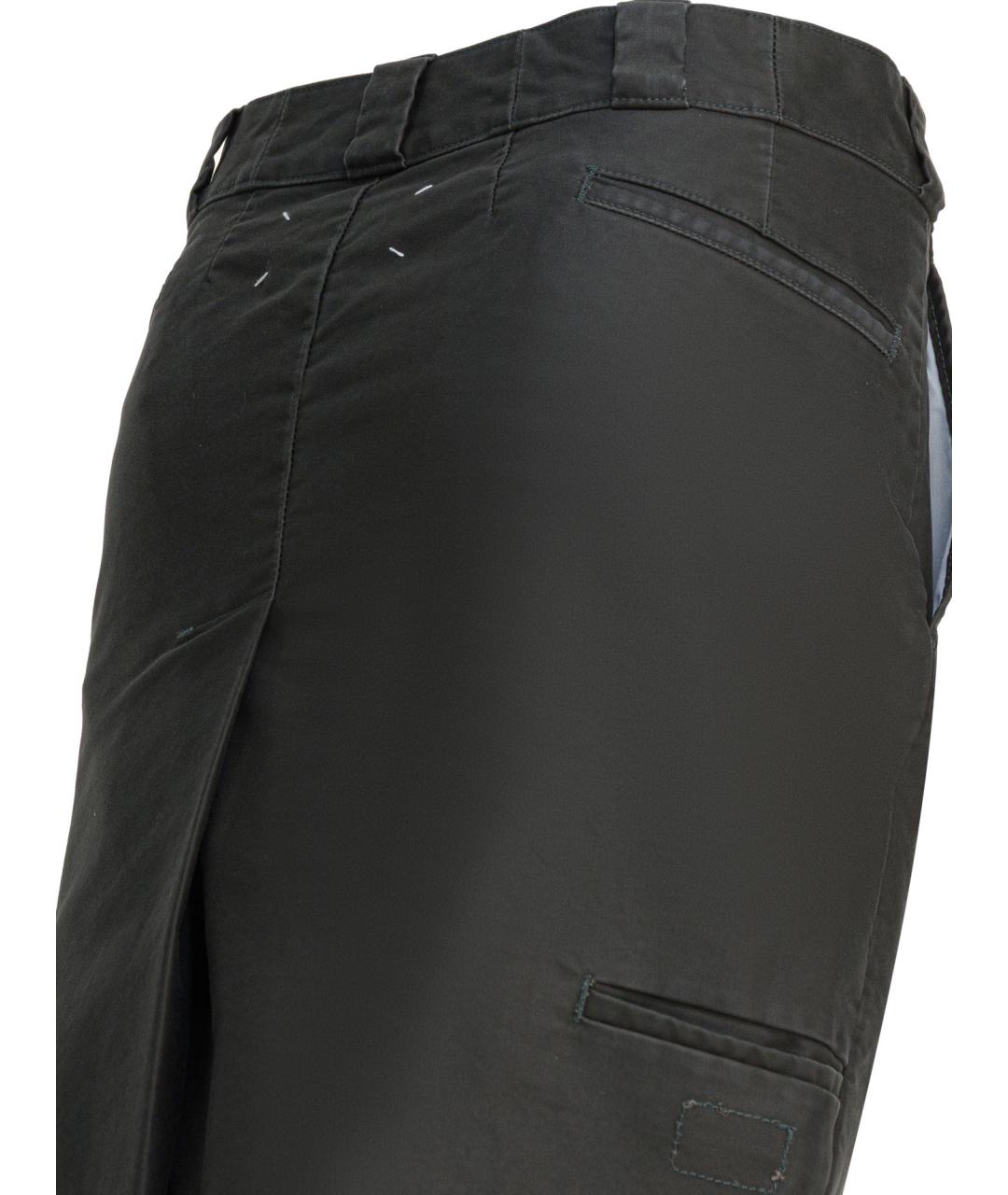 MAISON MARGIELA Серая хлопковая юбка миди, фото 4